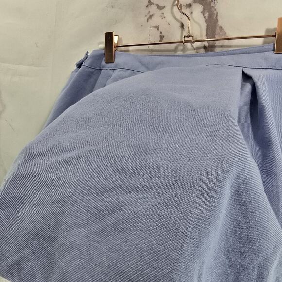 Sailor Moon Skirt Womens Medium Blue Mini Pleated Cheer Skater Round - Picture 9 of 12